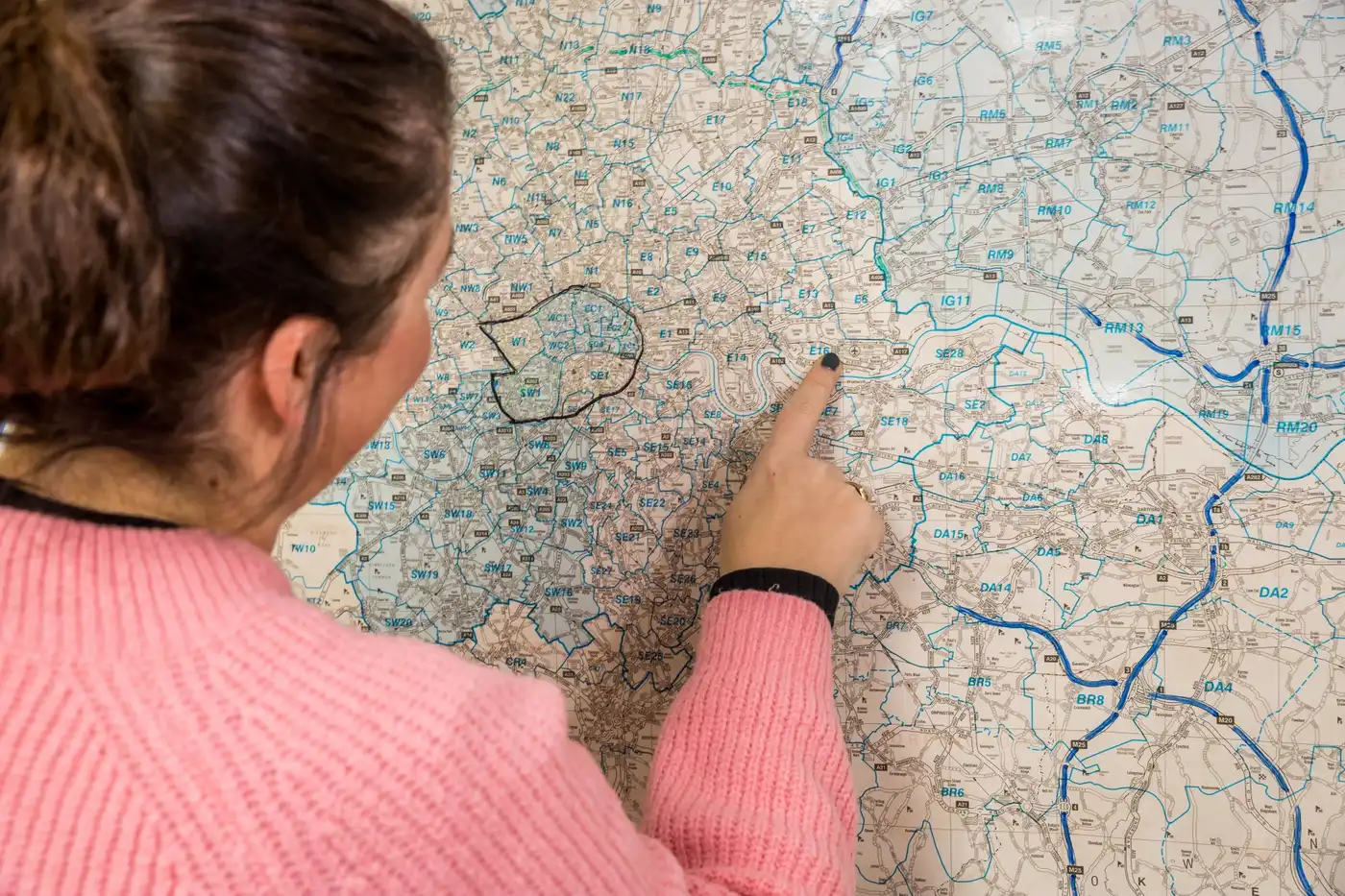 locating on a map